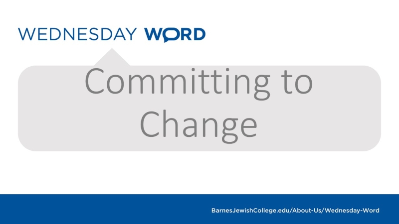 Wednesday Word - Committing to Change - Featured Image