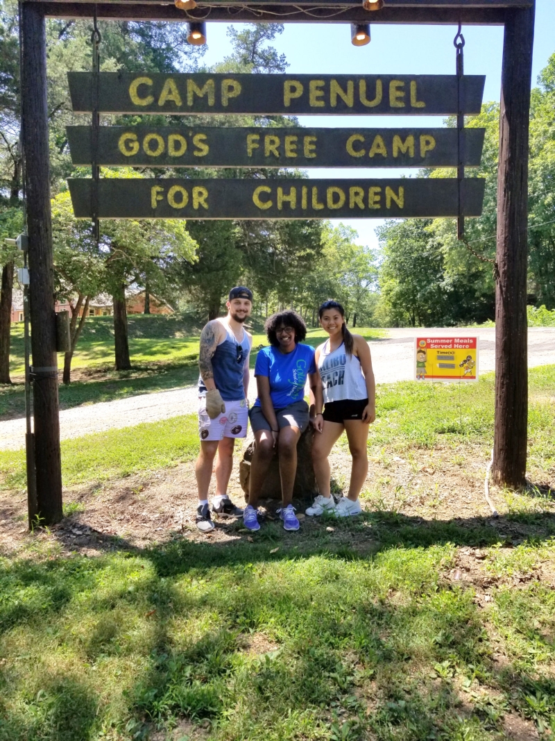 A group at Camp Penuel God's Free Camp for Children