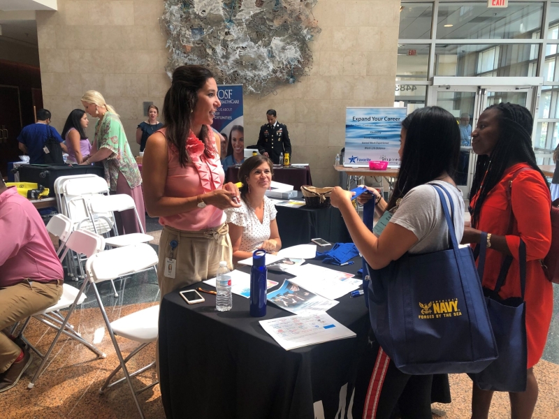 People at a Nurising Career Fair