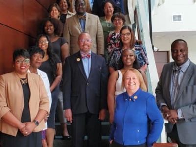 Members from Barnes-Jewish College Goldfarb School of Nursing and Harris-Stowe State University