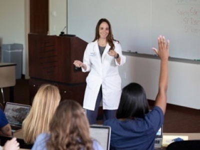 teacher teaching a class